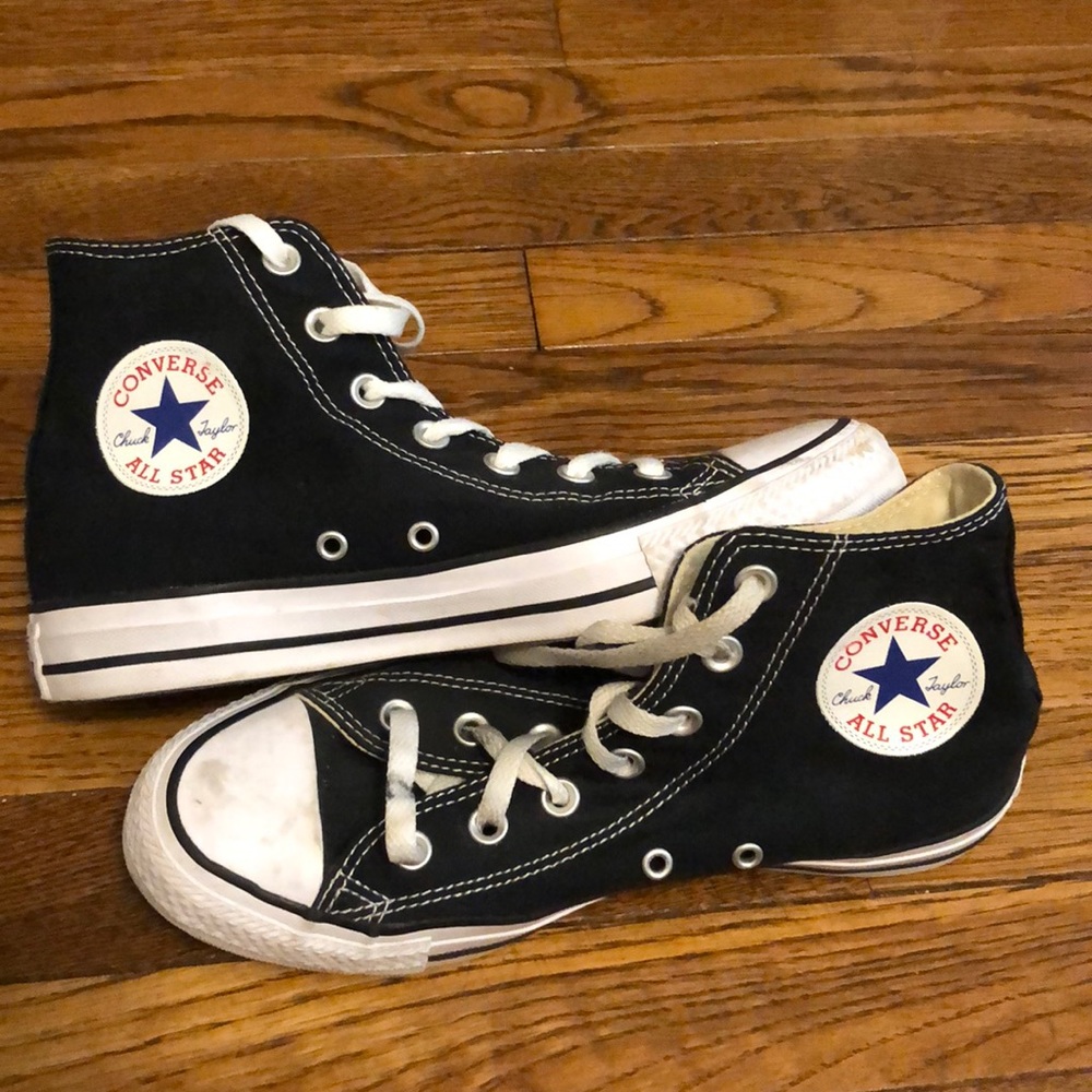 black high top converse